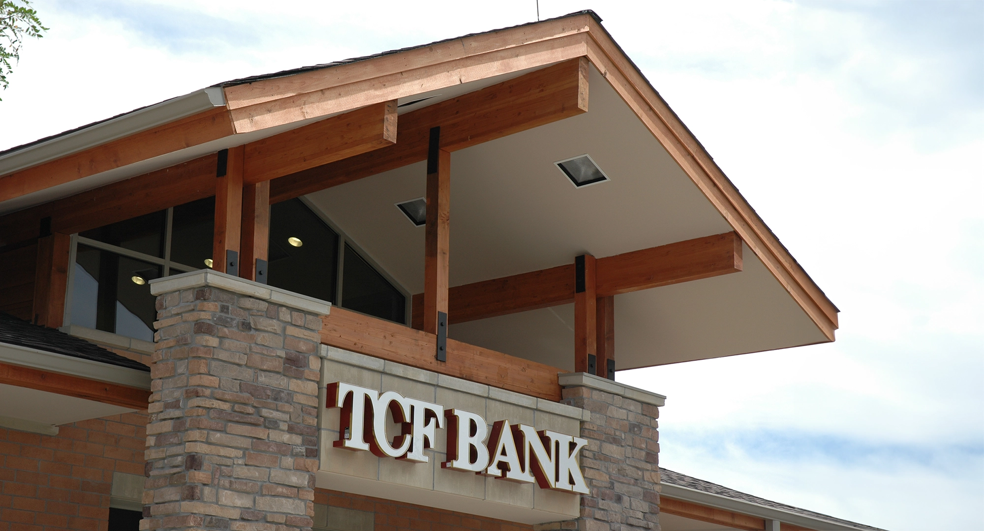 Image of TCF Bank roof, finished exterior